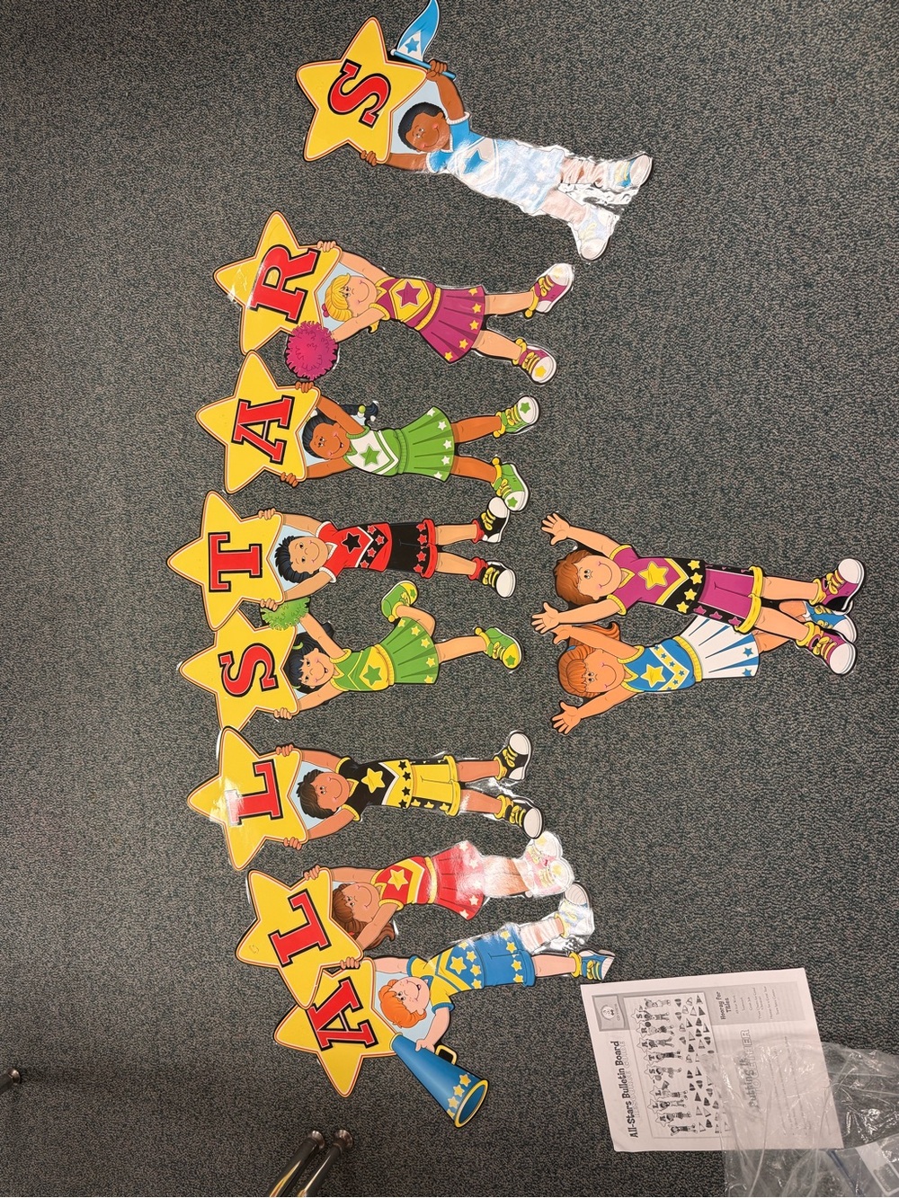 Carson Dellosa Cheerleader Allstar Wall Decor - Multicolor
